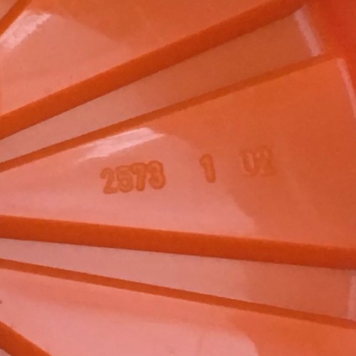 LEGO 1x Orange Wheel Hard Plastic Giant (71mm D. x 47mm) From Set #7699 Mars