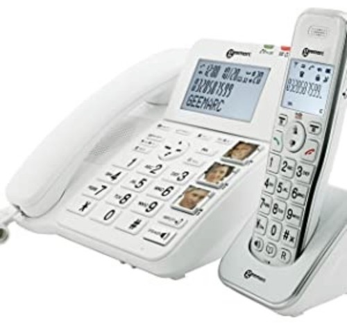 Geemarc Amplidect Combi 295 DECT Telefon Anrufbeantworter Schwerhörige Senioren 