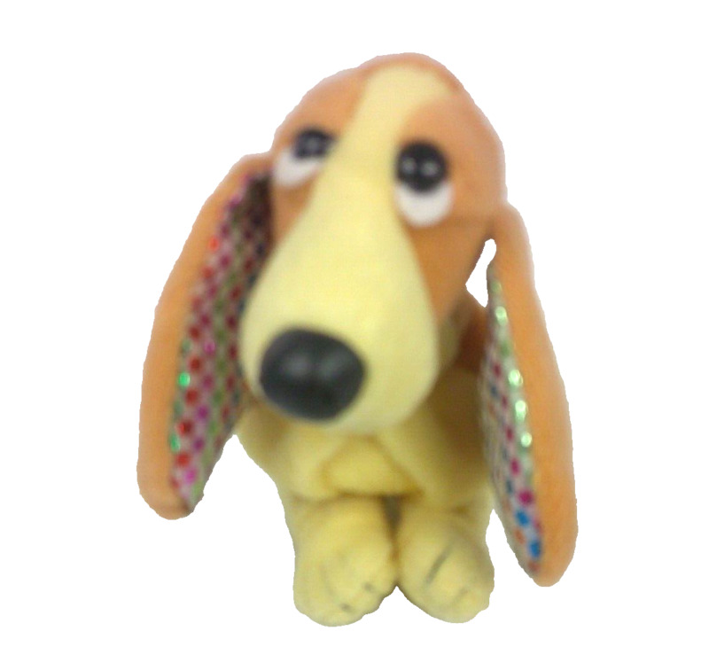 Applause Hush Puppies Bean Bag Plush Basset Hound Lemon Meringue Rainbow Ears #3