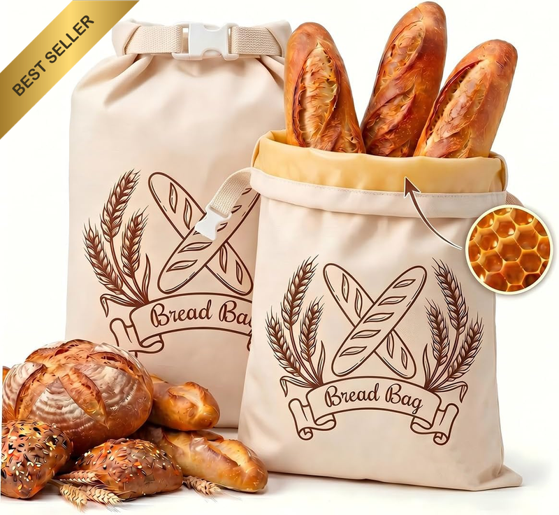 Reusable Beeswax Bread Bag 17