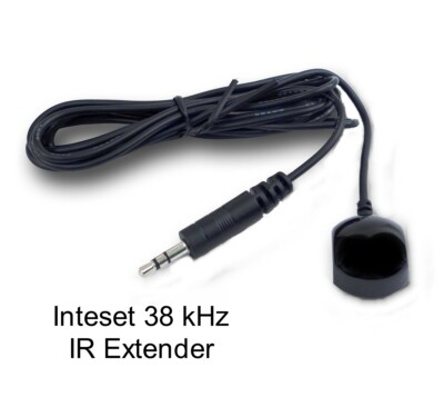 Inteset 38 kHz IR Receiver Extender Cable for HD DVR's & Cable Set Top Boxes