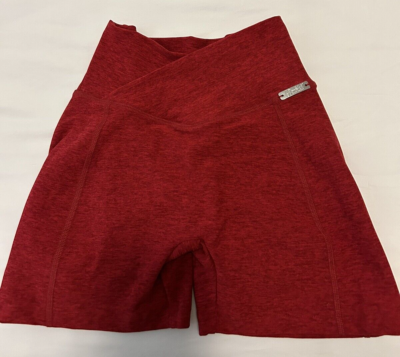 Bombshell sportswear Curves Shorts Small Color: Red