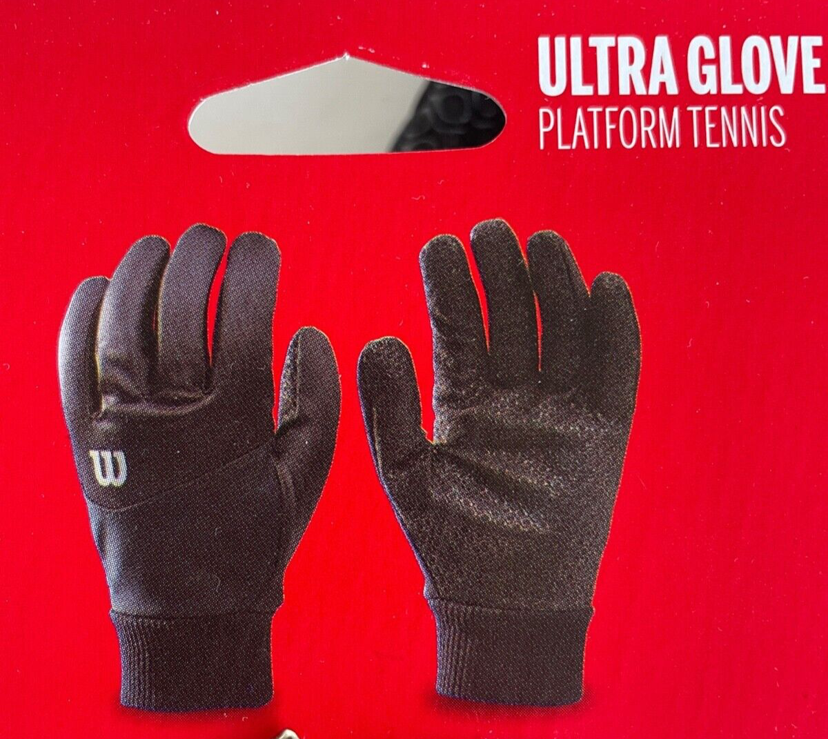 WILSON Ultra Platform Tennis Gloves_Adult SMALL_Black_Silicone Grip_Elastic