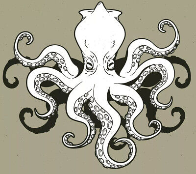 3  Kraken Sticker Mythical Deep Sea Monster Legend Giant Octopus Sailor Navy