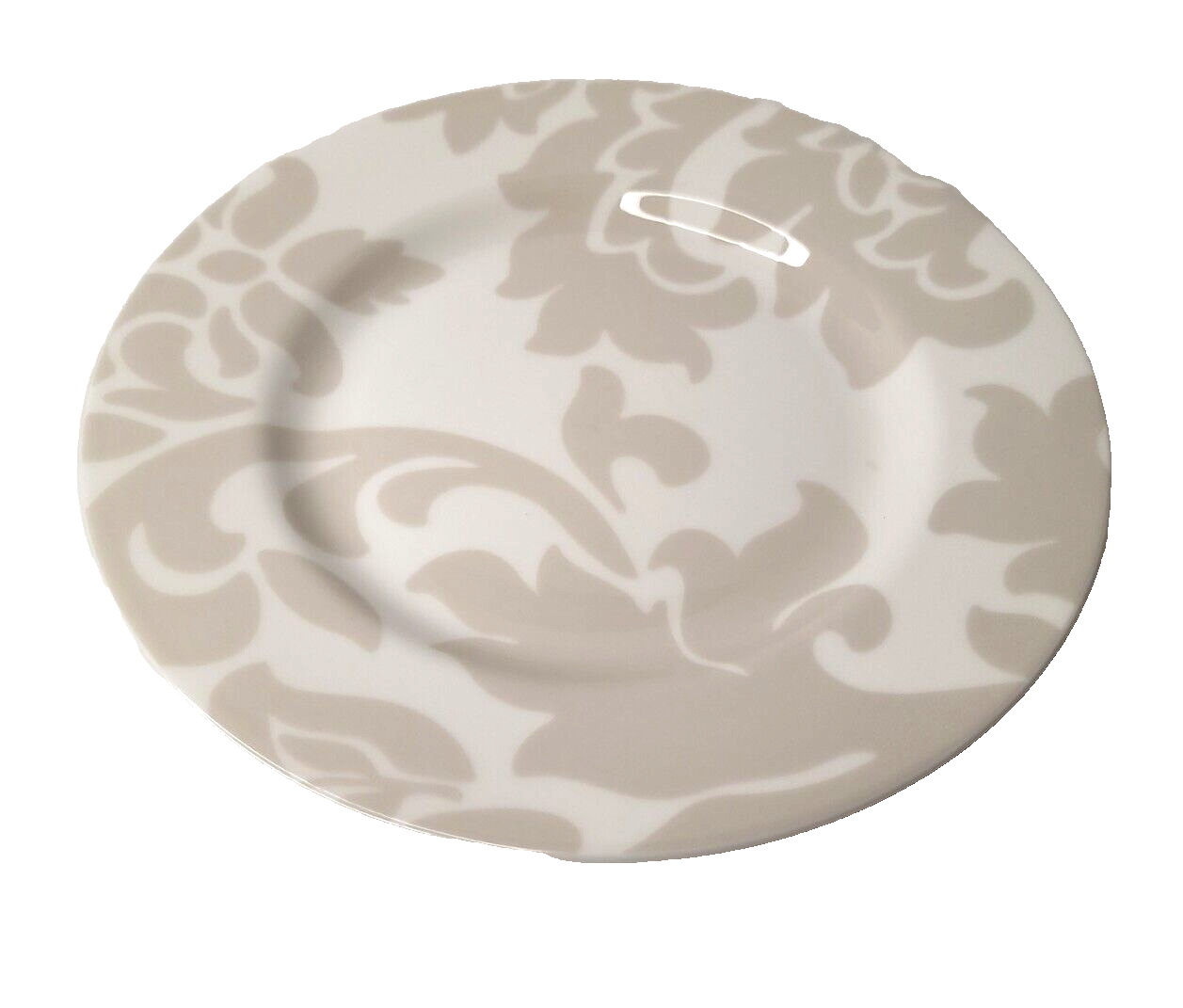 Martha Stewart Lisbon Gray 9.5 Inch Salad Dessert Plate Porcelain Floral Decor