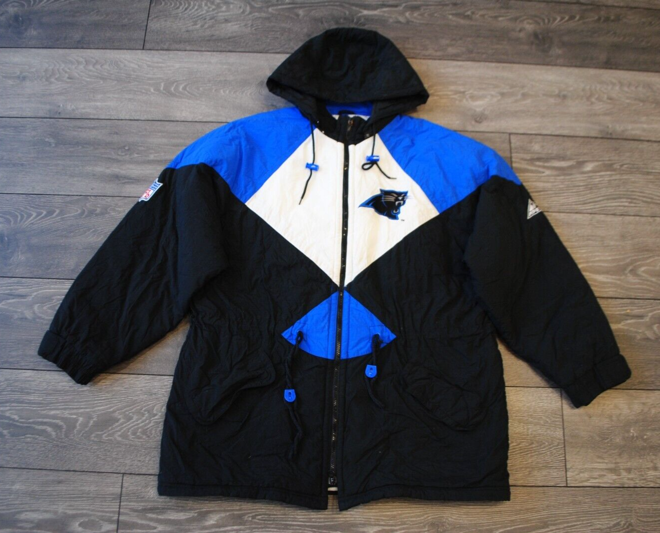 MENS VINTAGE APEX NFL CAROLINA PANTHERS PRO-LINE JACKET 90'S SIZE