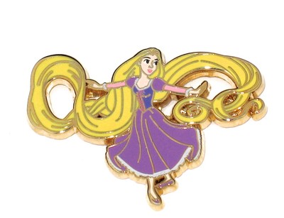 LE 200 Disney Pin  Tangled Rapunzel 1 Hair Twirl PlayTime Happiest Day Ever Acme