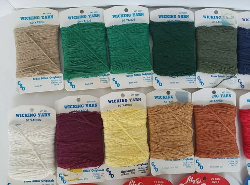 26 skein Lot Of Wicking Yarn Multiple Colors pearl cotton