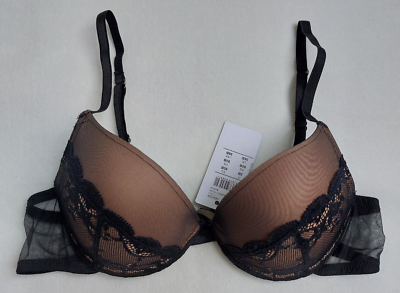 NEW Sexy Intimissimi Black Push up Bra Model Simona 36B(UK)/80B (EU)