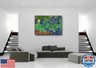 RYMILIE Paint by Numbers Kit for Adults Beginner and Kids Ages 8-12 with Wooden Frame Easy Acrylic on Canvas 9.45x11.8 inch with Paints and Brushes, Paint by Numbers Flowers for Gift Home Wall Decor
