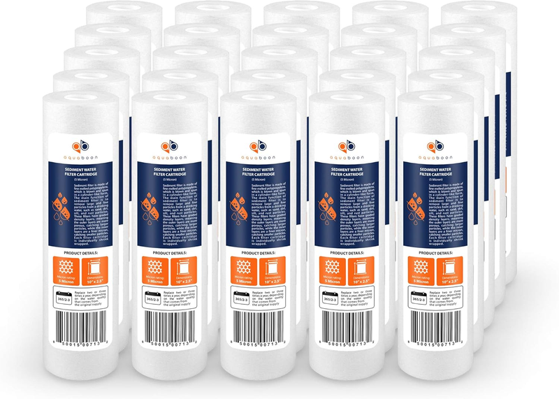 Whole House Sediment Filter 5 Micron 10 x 2.5 Compatible with Water Filters Repl