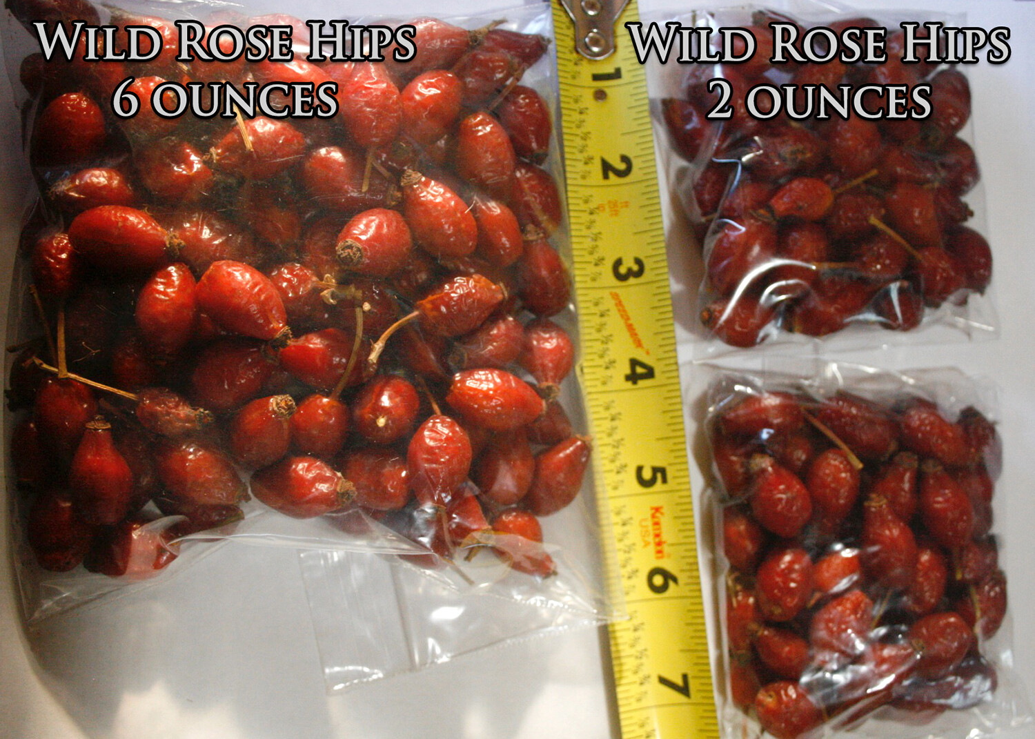 6oz Wildcrafted Rose Hips: Whole Raw Organic Wild Rose Hips