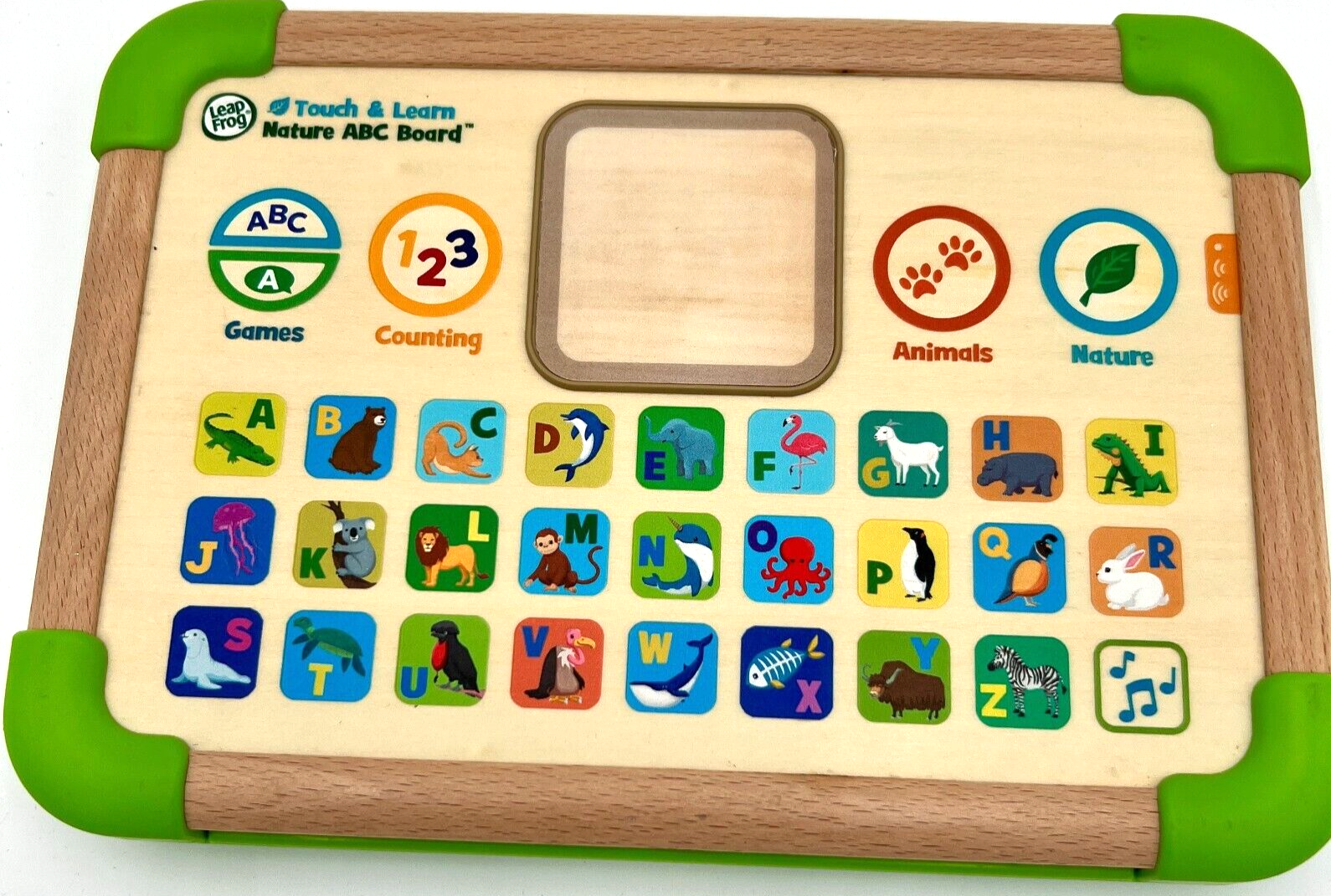 LeapFrog Touch and Learn Nature ABC Board Green Pre-Owned Tested