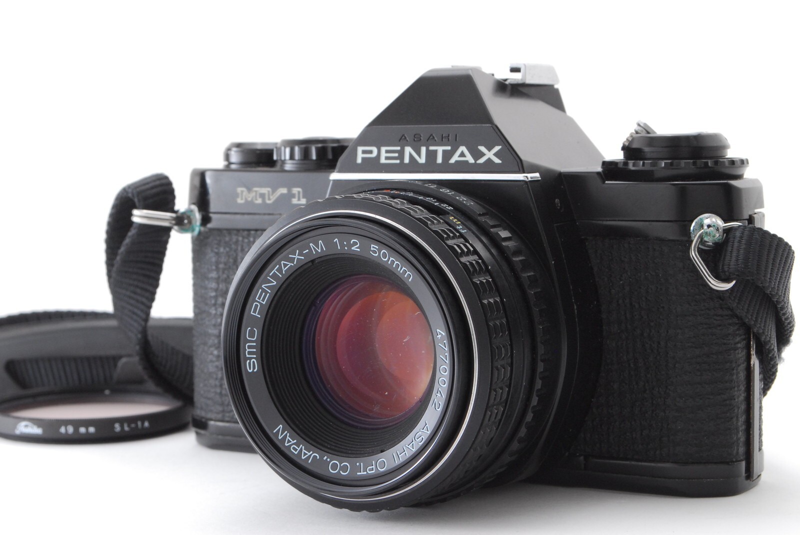 Pentax MV-1 35mm SLR フィルムカメラSMC 50mm F2 Pentax MV-1 35mm SLR Film Camera with 50mm F2 SMC A lens