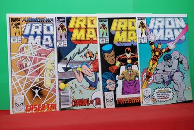 Iron Man #247-248-253-260- Marvel- 1989/90  High Grade
