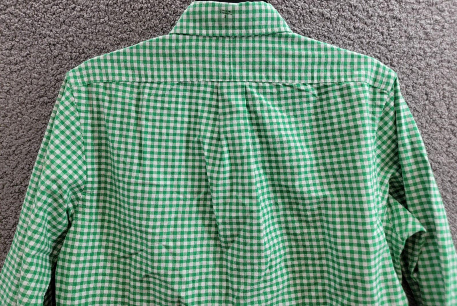 Polo Ralph Lauren Classic Fit Gingham Oxford Woven Shirt Men's S Green /White - Picture 14 of 19