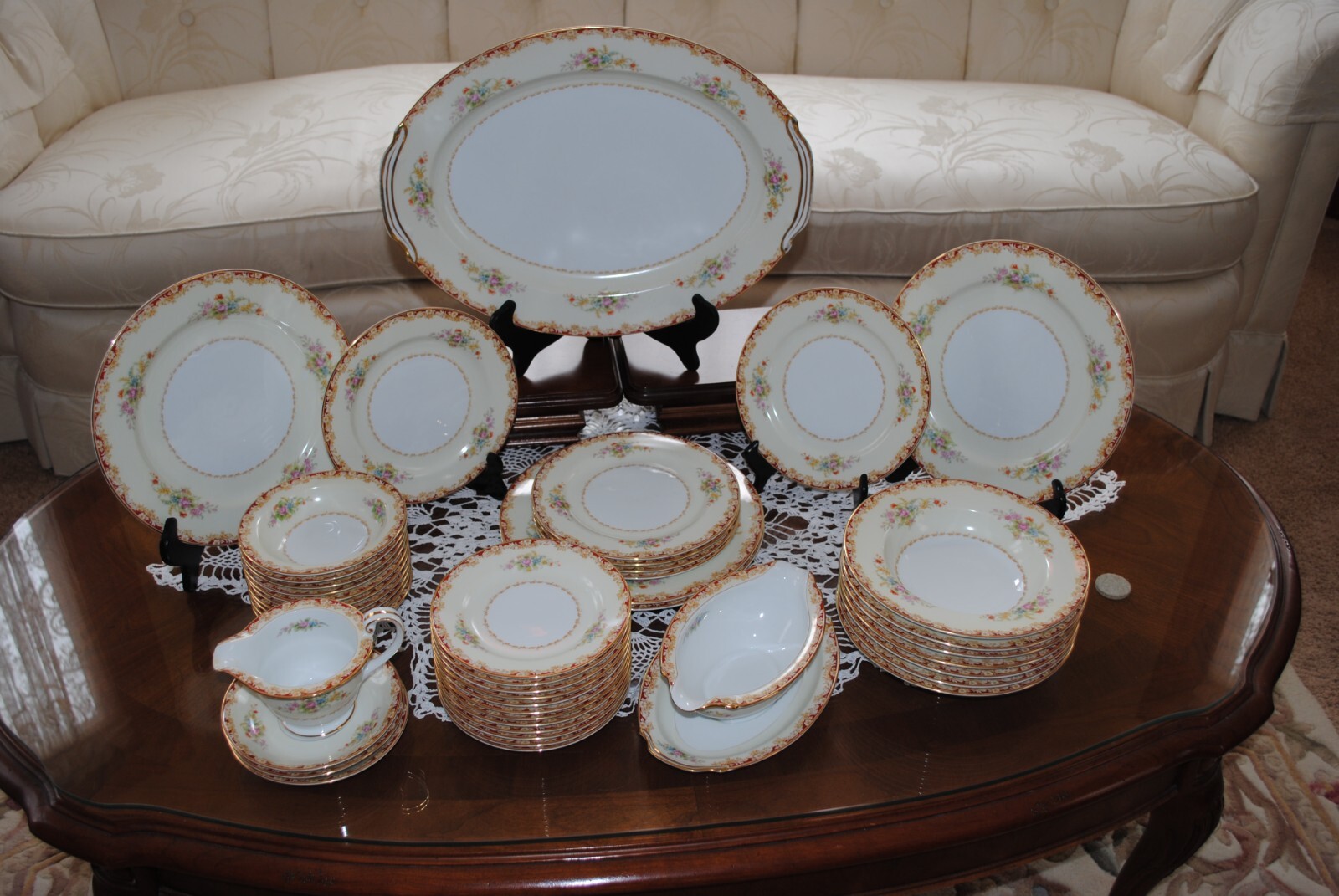 Vintage Occupied Japan Noritake Pattern N8 43 Pc Total/ Very