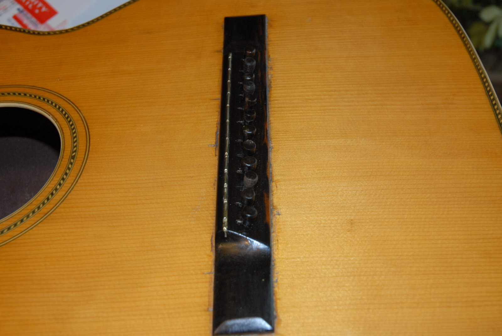 RARE 1915 Supertone Harp Guitar Chicago Double Neck Acoustic 6 & 12 String MINT