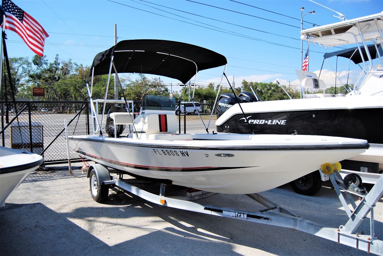 1994 RELEASE 20' FLATS BOAT *NO RESERVE* (w/ trailer, updated gauges,)