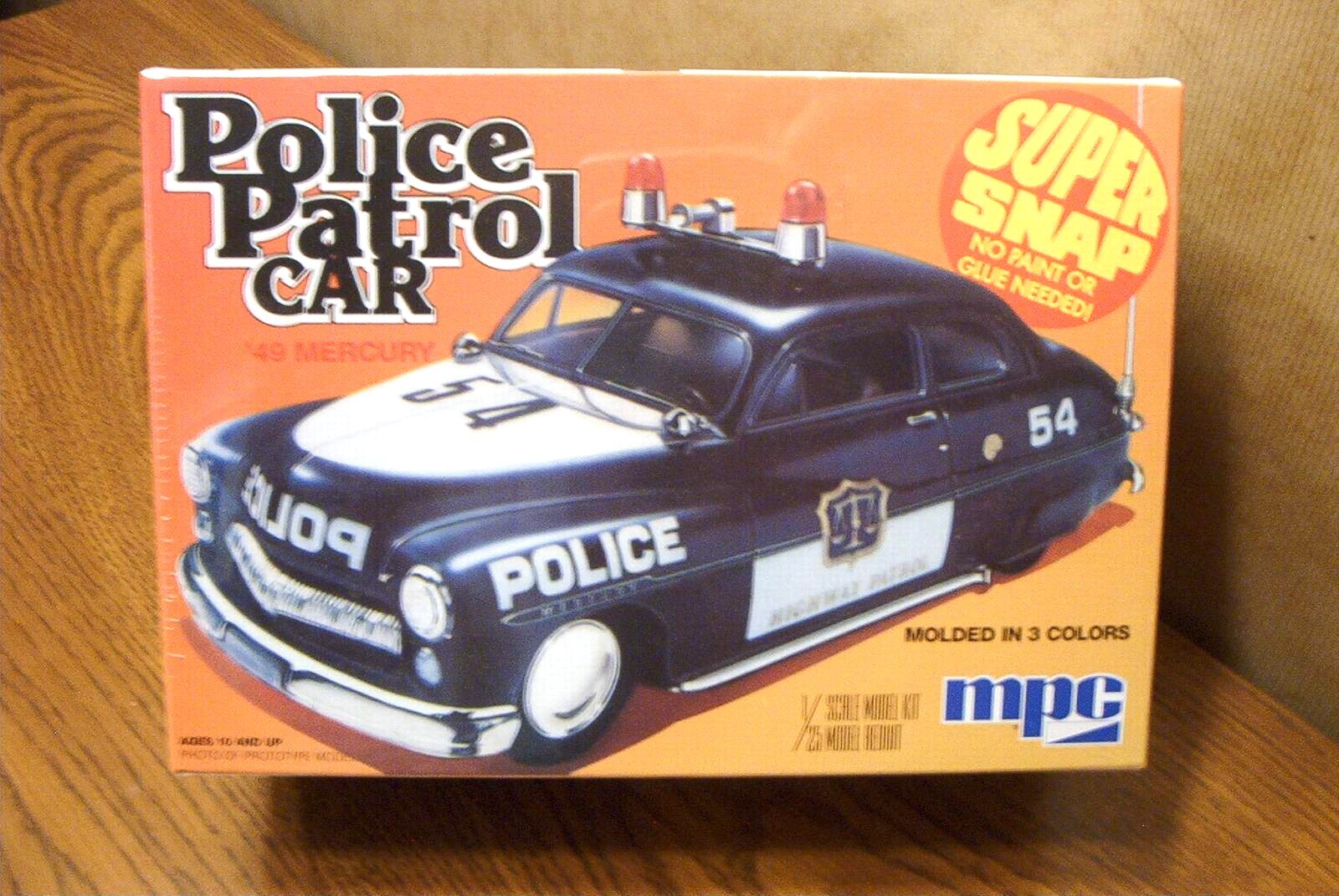 mpc POLICE PATROL CAR ポリスパトロールカー 1/25 MPC '40 MERCURY POLICE PATROL CAR  SUPER 'SNAP' MODEL KIT