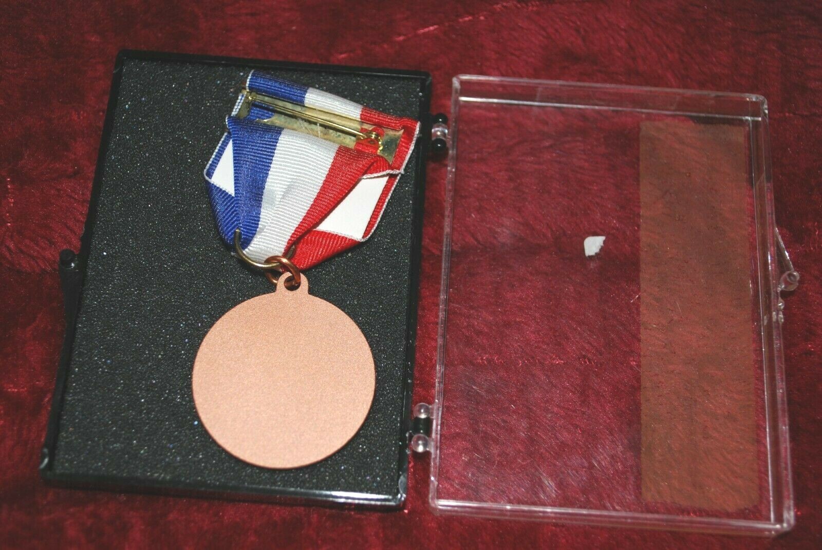 Downhill Skiing medal award blank unmarked