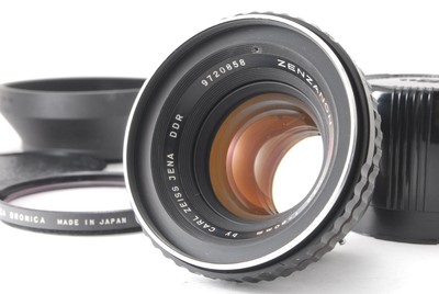 Rare!! [MINT w/Hood & Cap] CARL ZEISS JENA DDR ZENZANON MC 80mm f/2.8 MF Lens