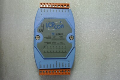 ICP CON DAS I-7043D 16 CHANNEL REMOTE ACQUISITION MODULE RS485 DIN MOUNT