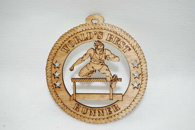 WORLD'S BEST RUNNER  LASER CUT ORNAMENT