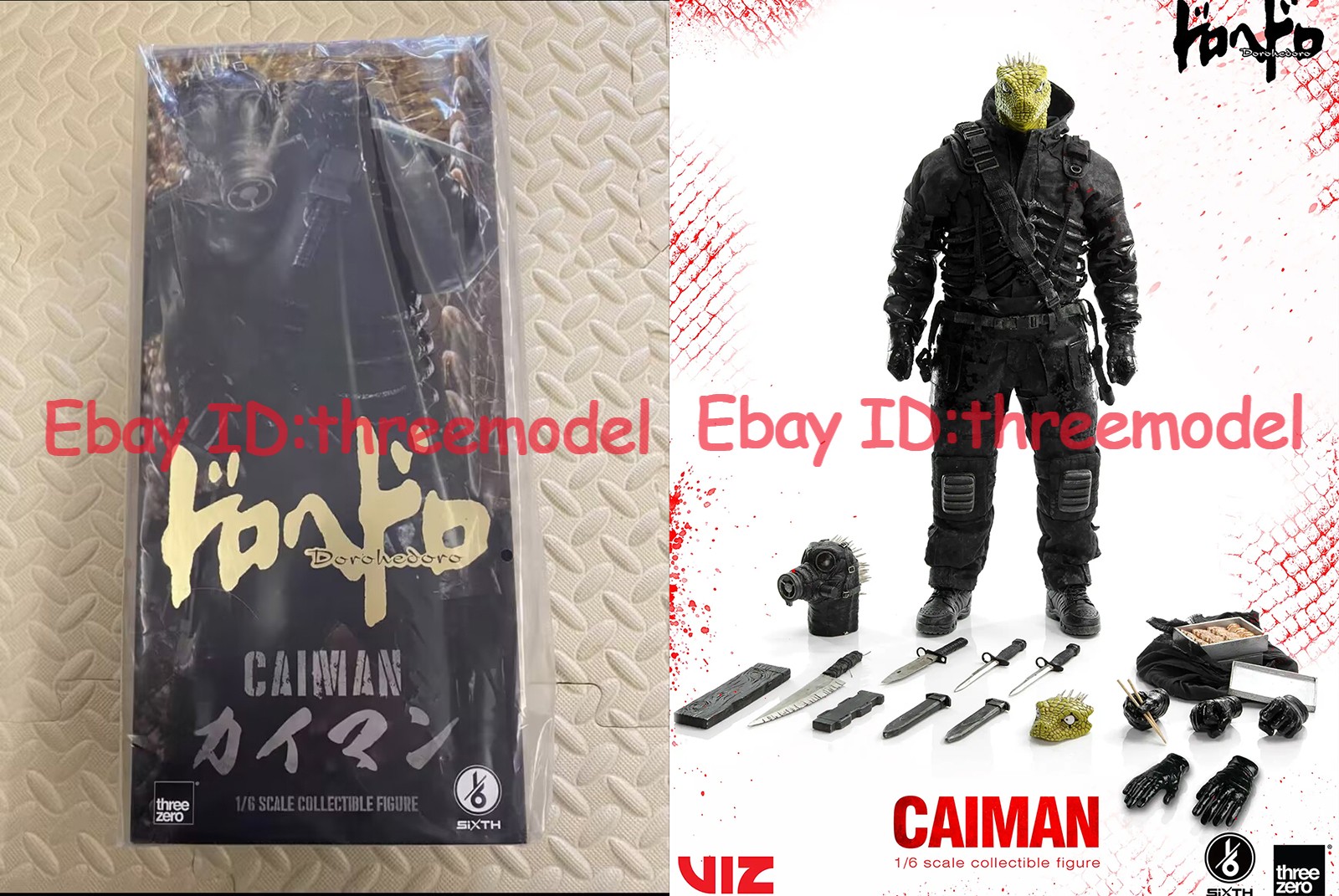 THREEZERO 1/6 Dorohedoro CAIMAN Collectible Action Figure IN STOCK