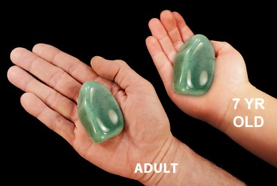 GREEN AVENTURINE Tumbled 2 1/2'' 4-7 Oz Rock Minerals Chakra Healing Crystal 