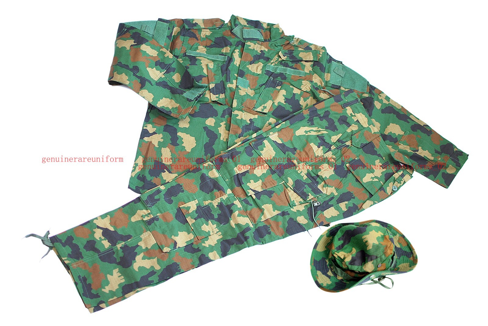 TABLE ONE AIOT! ver.-FOREST GREEN × CAMO Vintage US Air Force BDU Top Mens Medium Regular Green
