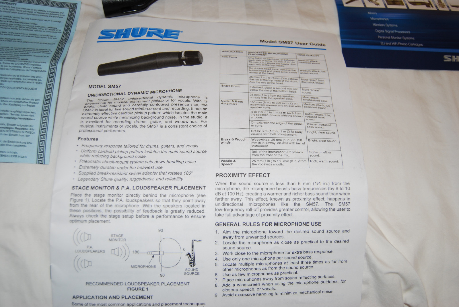 SHURE SM 57 Instrument Microphone