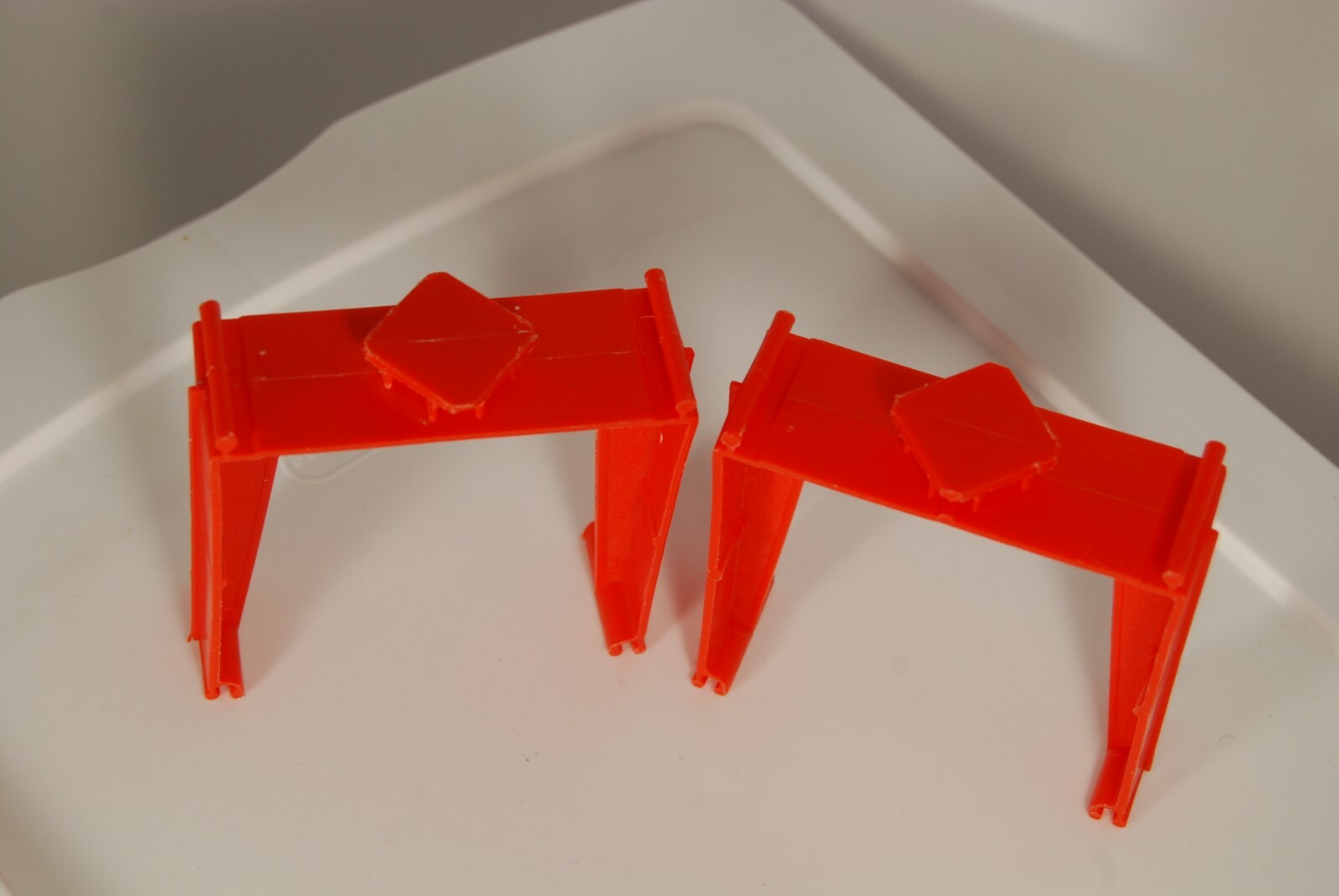 Vintage Hot Wheels Redlines Era Lot of 2 Red Track Trestle