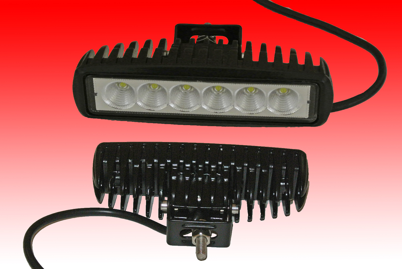 LED Arbeitsscheinwerfer 6 LED 3W 1350 Lumen 18Watt 3Watt eBay