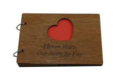 11 Years Our Story So Far - Scrapbook Photo Album or Notebook Idea for 11th A...