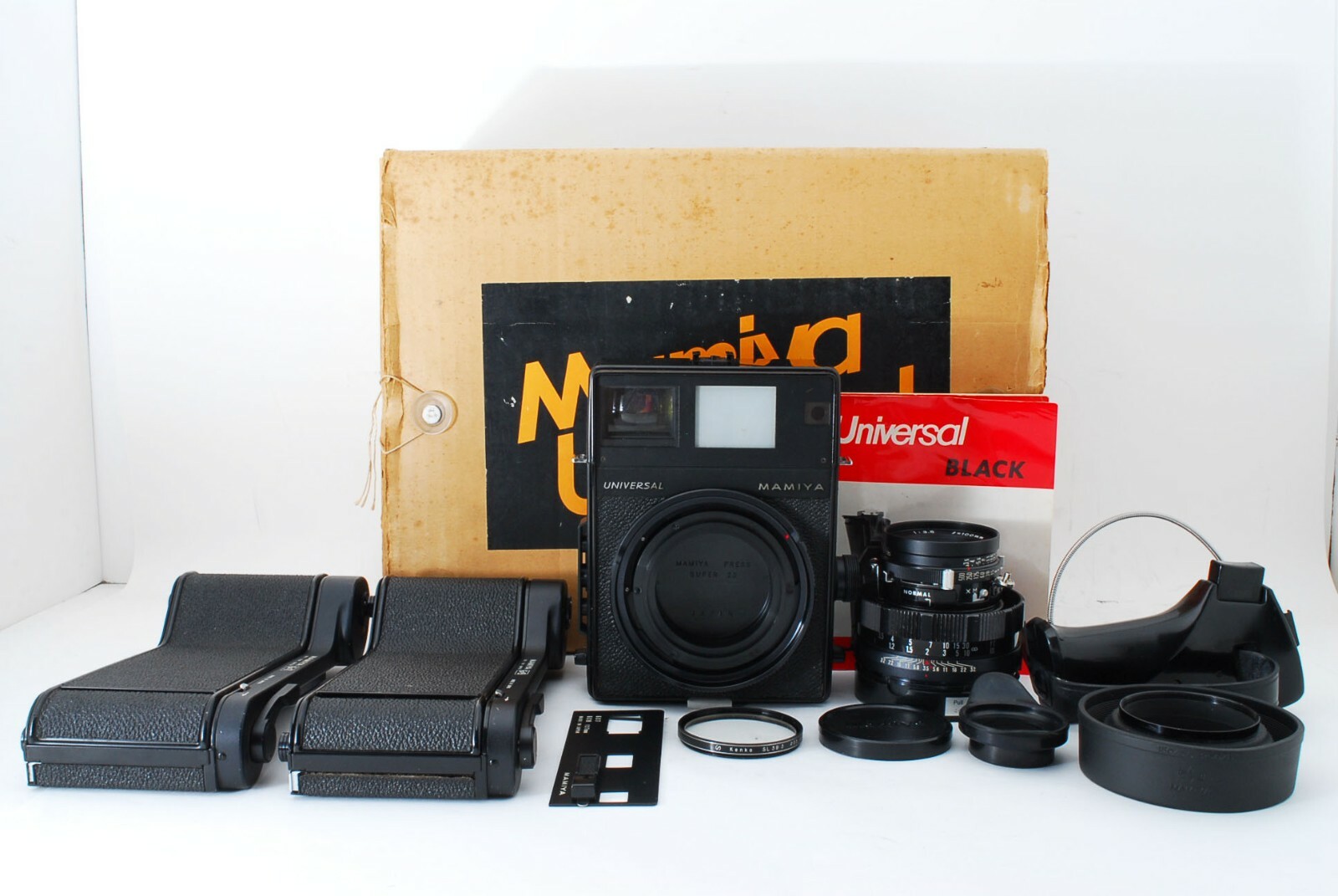 N.MINT in BOX] Mamiya Universal Press + 100mm f3.5 + 6×7/6×9