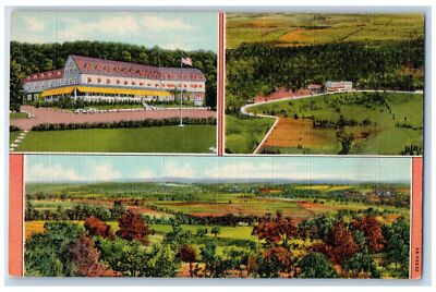 Schwenksville Pennsylvania PA Postcard Spring Mountain House Scene c1940 Vintage