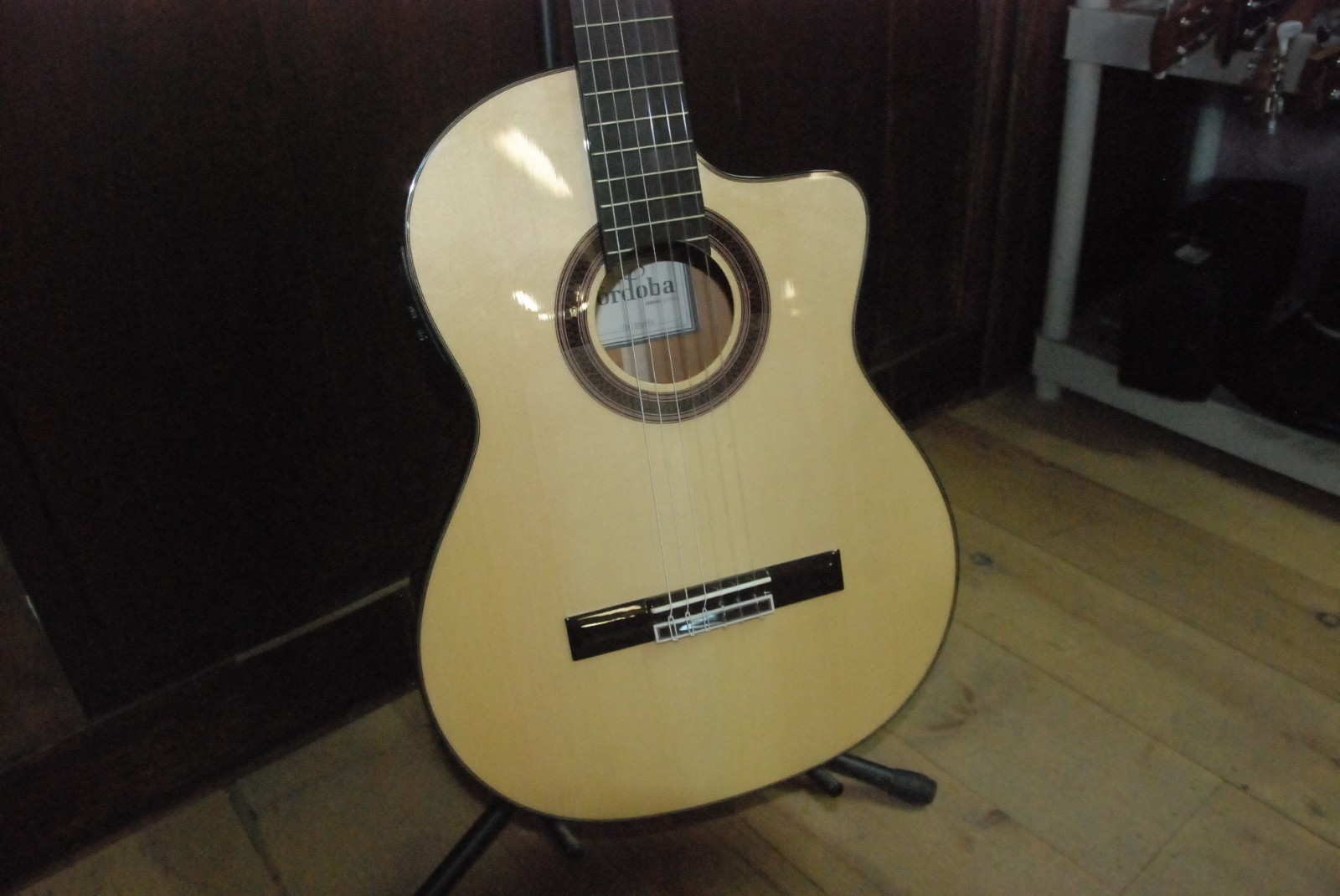 Cordoba GK Studio Acoustic-Electric Nylon String Flamenco Guitar w/ Gig Bag