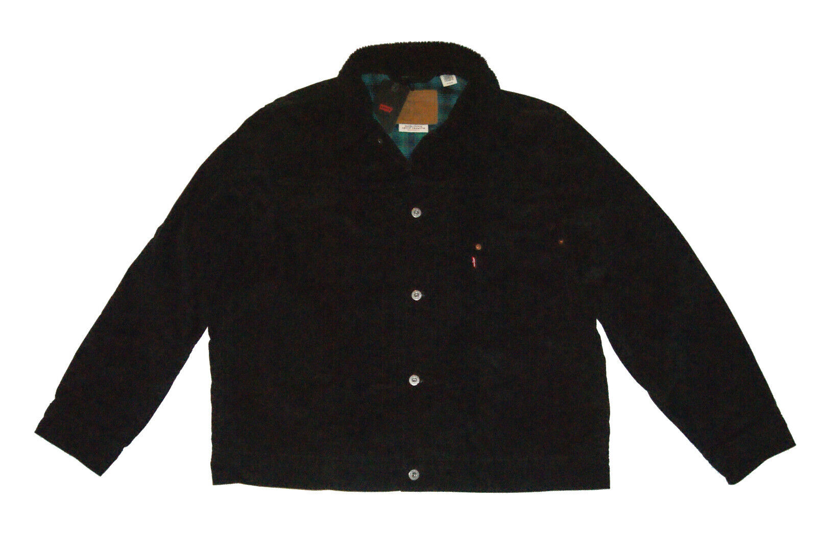 $128 LEVI'S PREMIUM TYPE I LINED TRUCKE METEORITE BLACK $128 LEVI'S PREMIUM TYPE I LINED TRUCKE METEORITE BLACK