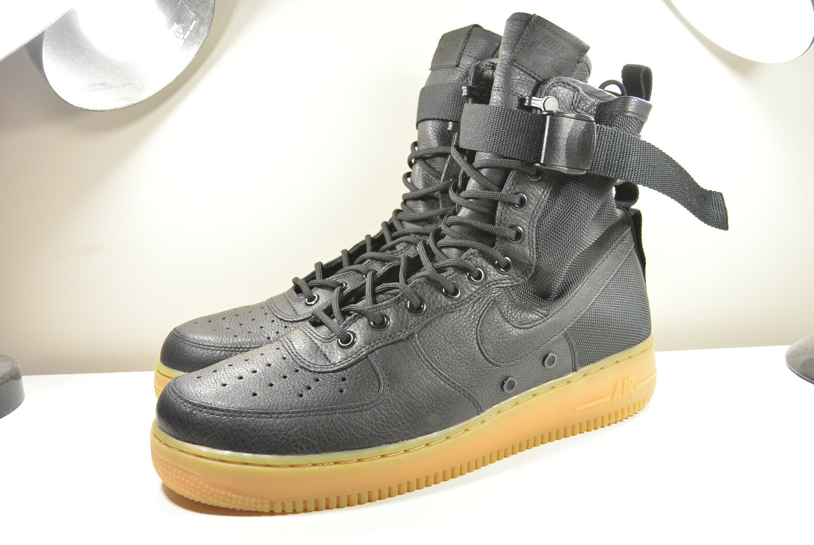 靴 NIKE SF AF1 Nike W SF Air Force 1 Mid Utility Light Pink Leather