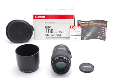 [ New UNUSED !! Box] Canon EF 100mm F/2.8 Macro USM AF Prime Lens EF Mount Japan