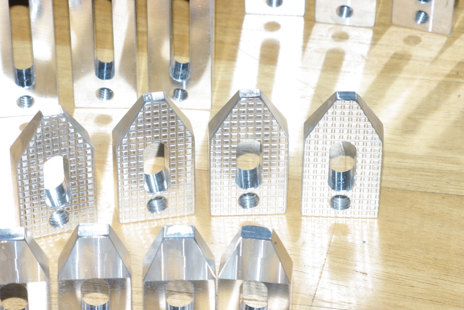 SET OF 2 ALUMINUM MACHINE SHOP VISE STOPS FOR CNC OR MANUAL WORK OR HOBBY