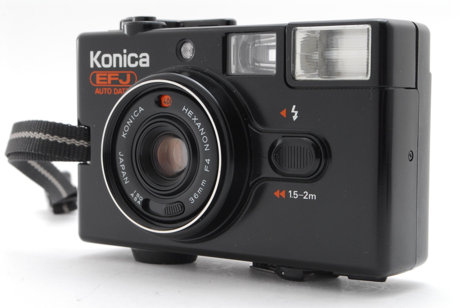 Read!! [Exc+5] Konica EFJ Auto Date Black 35mm Point & Shoot
