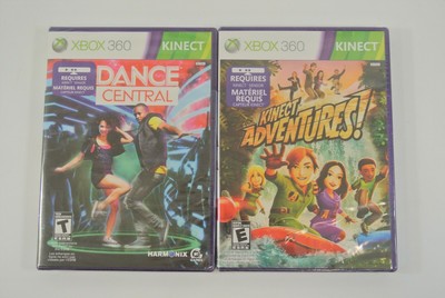Xbox 360 Dance Central & Kinect Adventures Lot of 2 Kinect Video Games SEALED