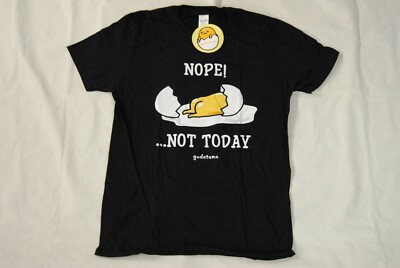 GUDETAMA NOPE NOT TODAY T SHIRT BNWT OFFICIAL JAPANESE CARTOON CHARACTER  