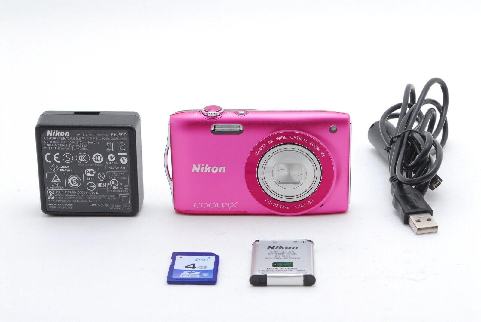 美品☆バッテリーなしNikon COOLPIX S3300 コンデジ パープル