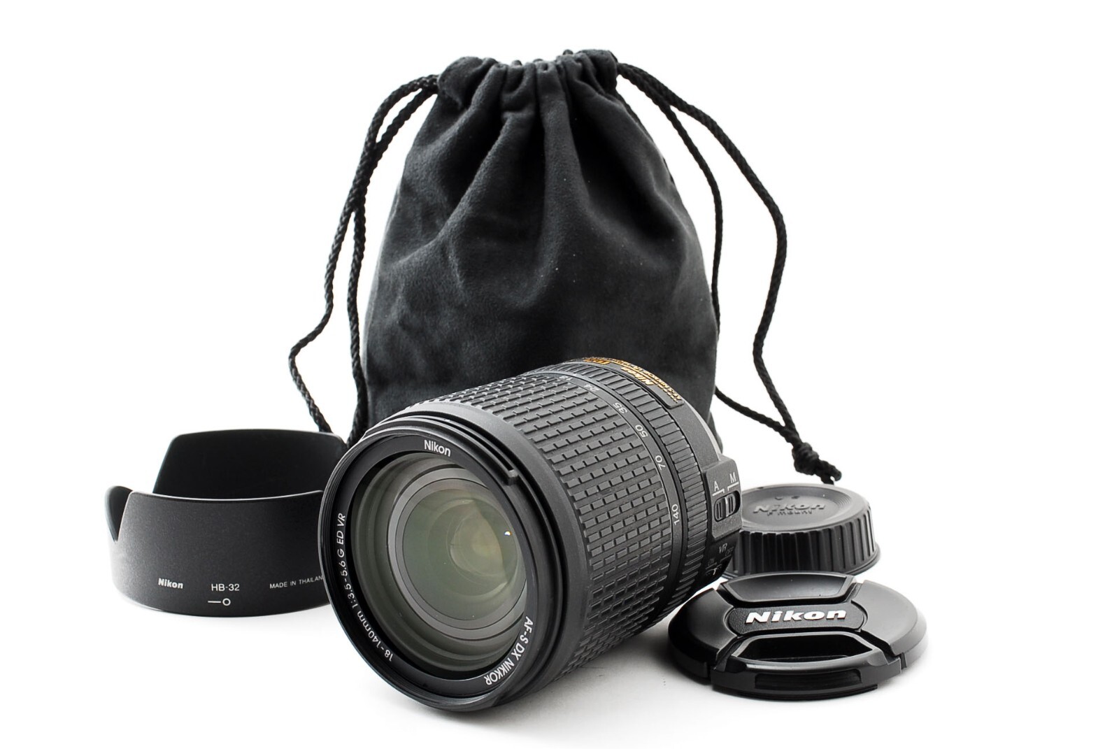 Nikon AF-S DX NIKKOR 18-140mm F/3.5-5.6 G ED VR Lens [Exc+5