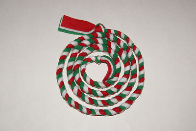New 4 1/2 ft. Holiday Christmas Handmade Braided Fleece Cat Toy FREE SHIPP!  BCR