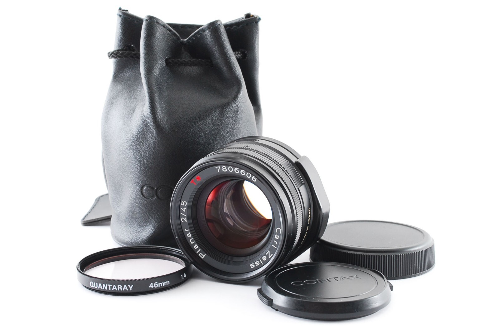 その他 CONTAX CarlZeiss Planar f2 45m T MINT] Contax Carl Zeiss Planar T* 45mm F/2 Black AF Lens For