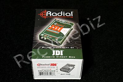 NEW Radial Engineering JDI MK3 Jensen Transformer Equipped Passive Direct DI Box